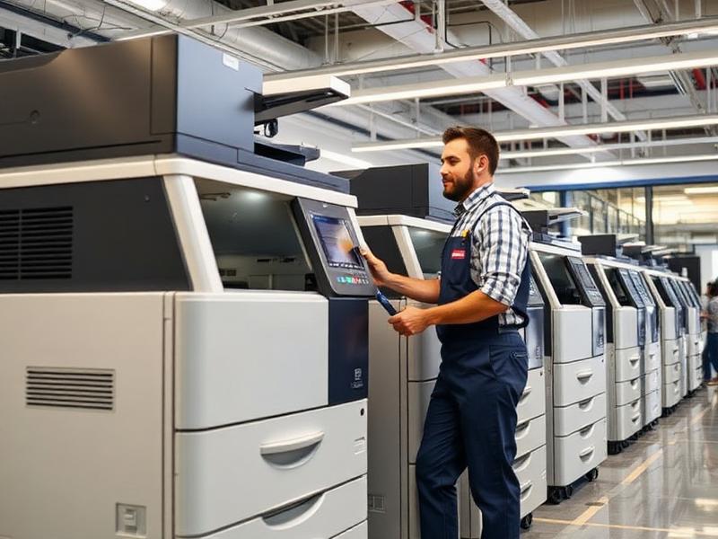 DBL Systems qualified technician servicing an office copier
